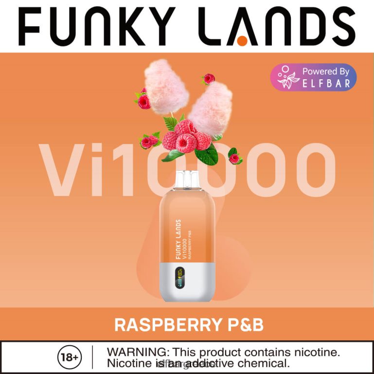 funky lands ατμού μίας χρήσης vi10000 ρουφηξιές βατόμουρο p&b ELFBAR P8V62V167