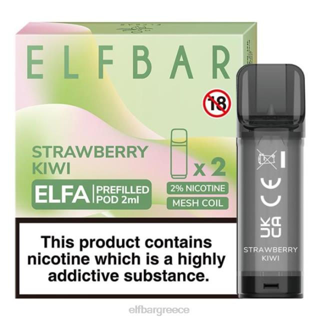 elfbar elfa προγεμισμένο λοβό - 2ml - 20mg (2 συσκευασία) T2P6Z107 ακτινίδιο φράουλα