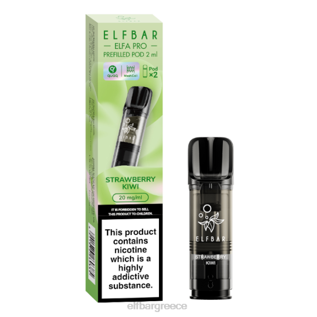 elfbar elfa pro προγεμισμένα λοβό - 20mg - 2 pk T2P6Z80 ακτινίδιο φράουλα