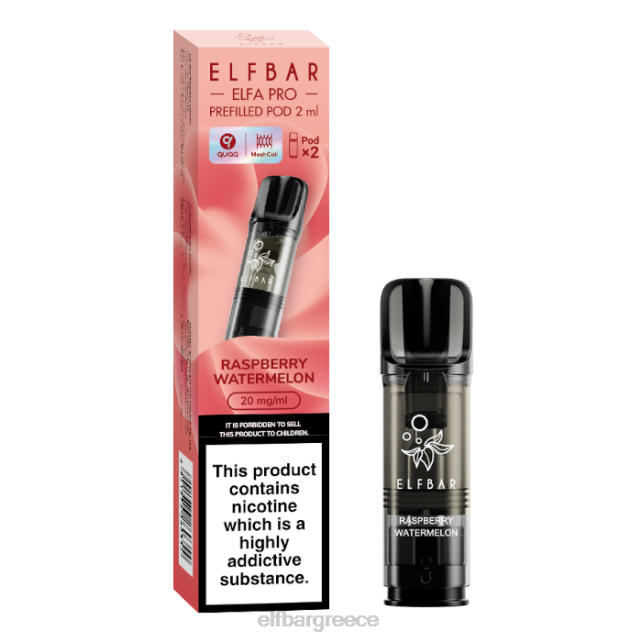 elfbar elfa pro προγεμισμένα λοβό - 20mg - 2 pk T2P6Z90 βατόμουρο καρπούζι