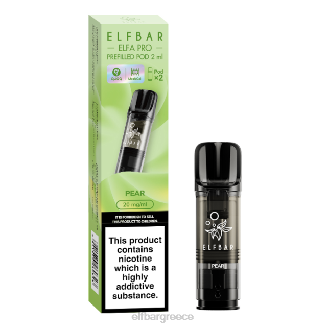 elfbar elfa pro προγεμισμένα λοβό - 20mg - 2 pk T2P6Z91 αχλάδι