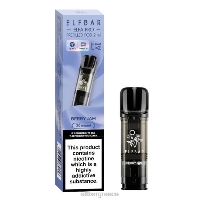 elfbar elfa pro προγεμισμένα λοβό - 20mg - 2 pk T2P6Z98 χιόνι βατόμουρου