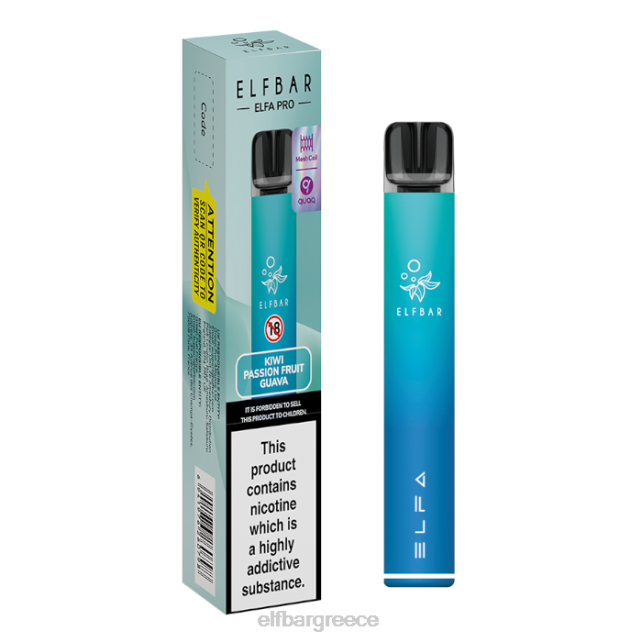 elfbar elfa pro pod kit - επαναφορτιζόμενη T2P6Z66 Aurora blue + ακτινίδιο προγεμισμένο λοβό του πάθους