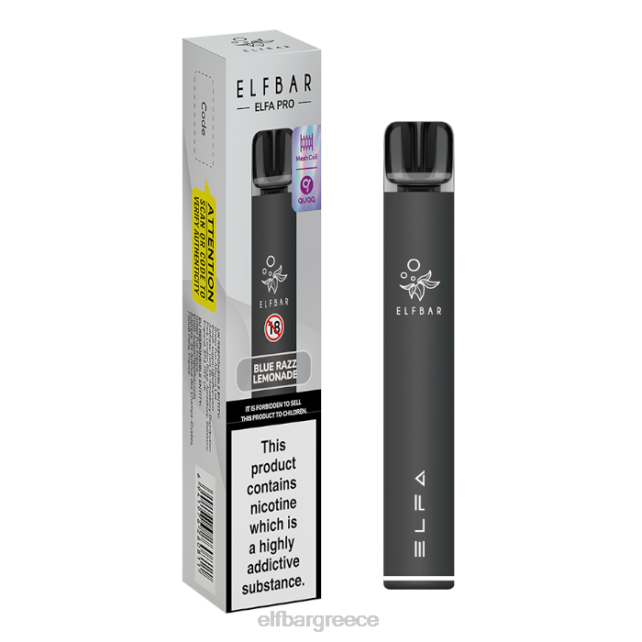 elfbar elfa pro pod kit - επαναφορτιζόμενη T2P6Z68 μαύρο + μπλε razz λεμονάδα προγεμισμένη λοβό
