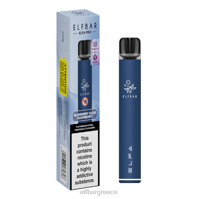 elfbar elfa pro pod kit - επαναφορτιζόμενη T2P6Z69 navy blue + blueberry sour προγεμισμένος λοβός