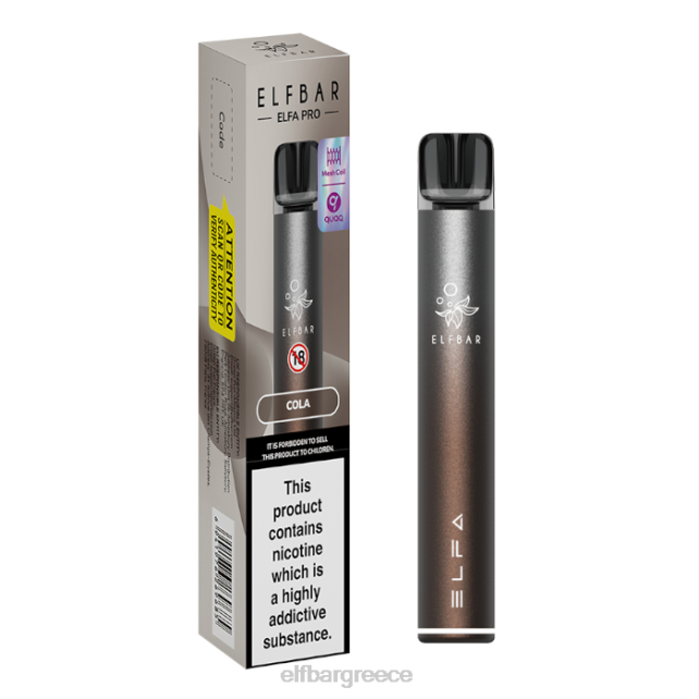 elfbar elfa pro pod kit - επαναφορτιζόμενη T2P6Z71 καφέ λυκόφως + προγεμισμένο λοβό κόλα