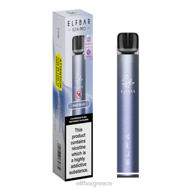 elfbar elfa pro pod kit - επαναφορτιζόμενη T2P6Z74 λυκόφως μωβ + τρελό μπλε προγεμισμένο λοβό