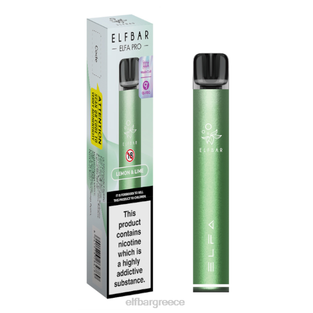 elfbar elfa pro pod kit - επαναφορτιζόμενη T2P6Z76 πράσινο λυκόφως + προγεμισμένο λοβό λεμόνι & λάιμ