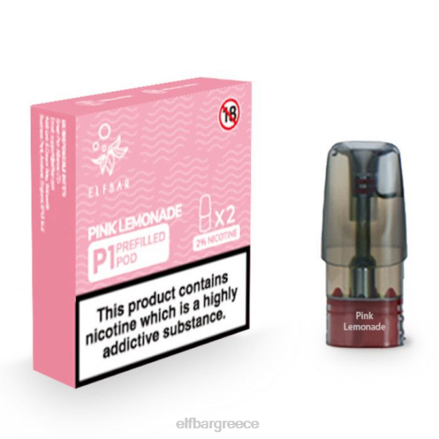 elfbar mate 500 p1 προγεμισμένοι λοβοί - 20 mg (2 συσκευασία) T2P6Z150 ροζ λεμονάδα
