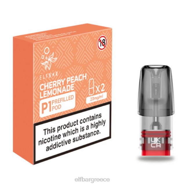 elfbar mate 500 p1 προγεμισμένοι λοβοί - 20mg (2 συσκευασία) λεμονάδα ροδάκινο κεράσι T2P6Z164