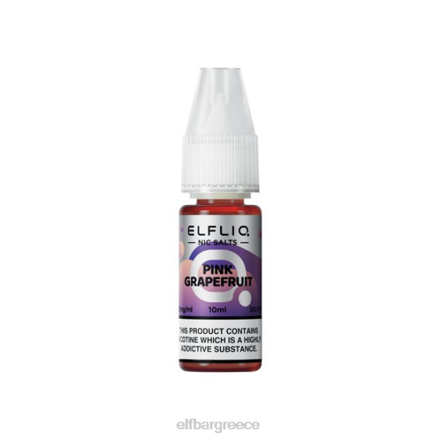 elfbar elfliq ροζ γκρέιπφρουτ nic άλατα - 10ml-10 mg/ml T2P6Z202