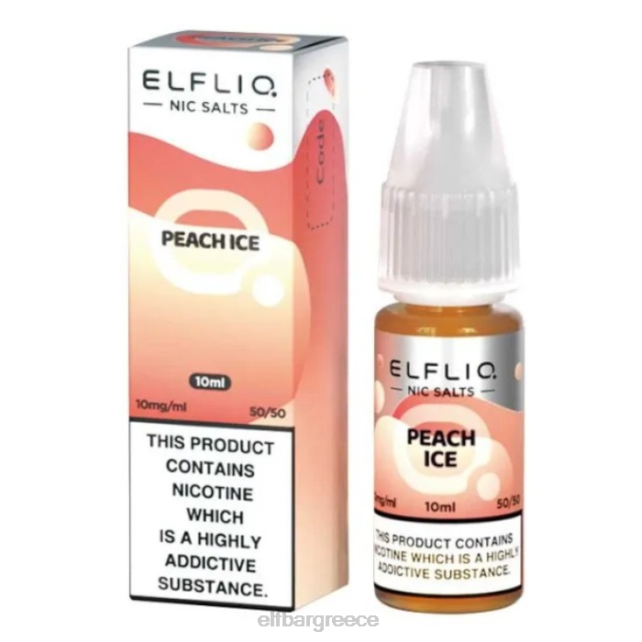 elfbar elfliq nic άλατα - πάγος ροδάκινου - 10ml-20 mg/ml T2P6Z186