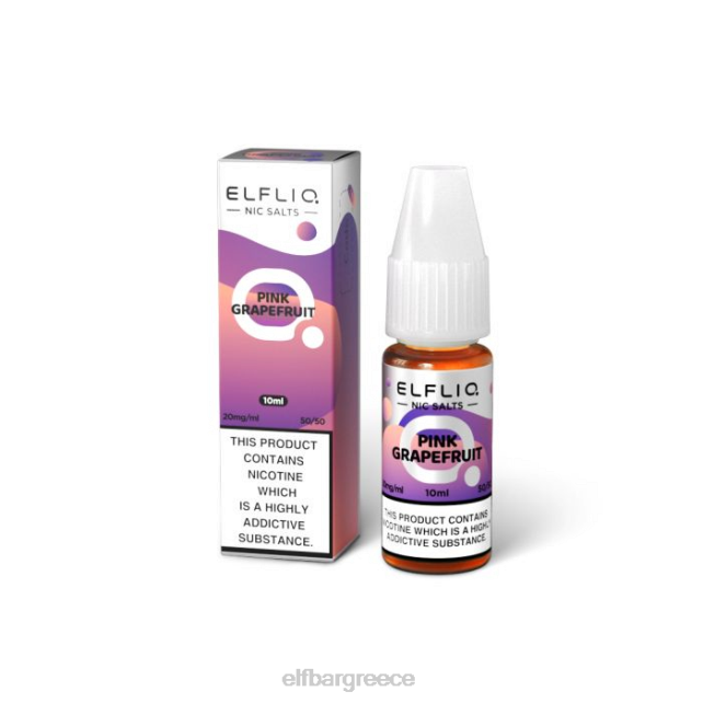 elfbar elfliq ροζ γκρέιπφρουτ nic άλατα - 10ml-20 mg/ml T2P6Z203