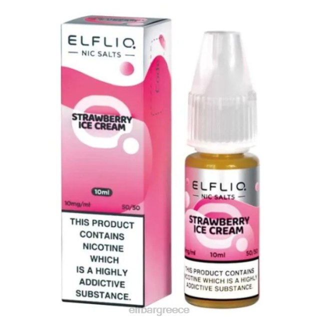 elfbar elfliq nic salts - φράουλα χιόνι - 10ml-10 mg/ml T2P6Z182