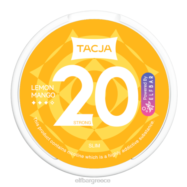 elfbar tacja πουγκί νικοτίνης - μάνγκο λεμόνι - 1 pk-20mg/g T2P6Z224