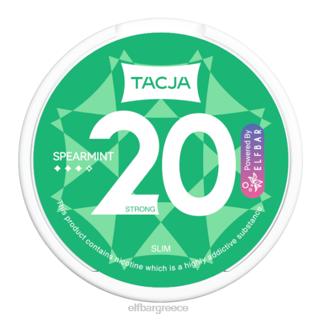 elfbar tacja θήκη νικοτίνης - δυόσμος - 1 pk-20mg/g T2P6Z227