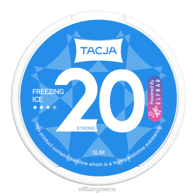 elfbar tacja θήκη νικοτίνης - παγωμένο πάγο - 1 pk-20mg/g T2P6Z230
